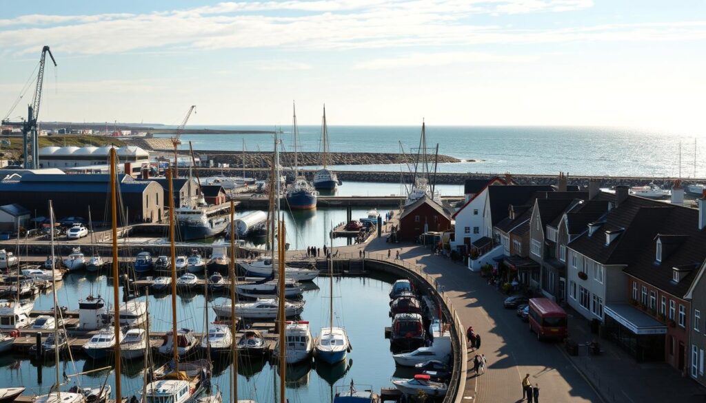 Esbjerg Hafen und Nordsee