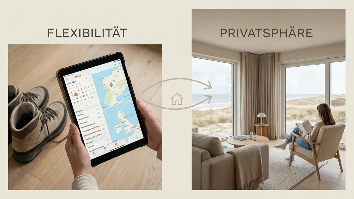 Ein gemütliches Ferienhaus in den Dünen der dänischen Nordsee bietet Privatsphäre und Flexibilität.